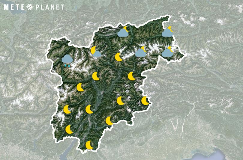 Previsioni Meteo Trentino Alto Adige - Domenica  4 Maggio