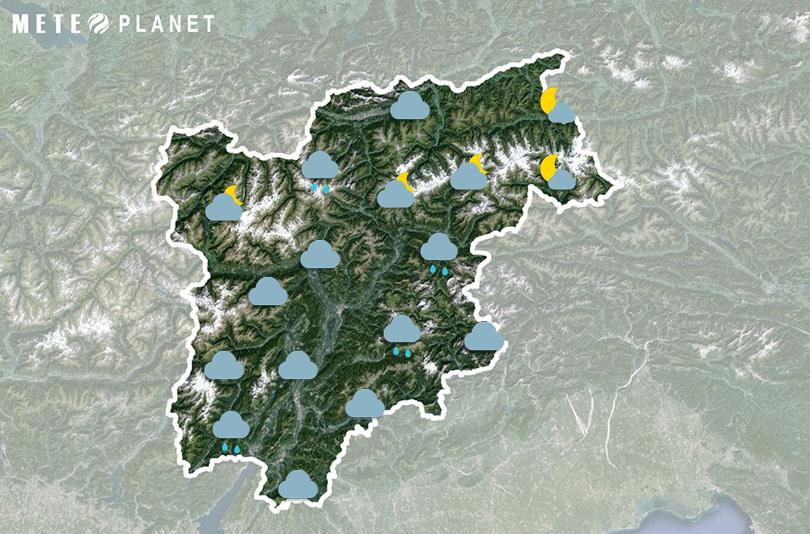 Previsioni Meteo Trentino Alto Adige - Mercoledì 20 Agosto