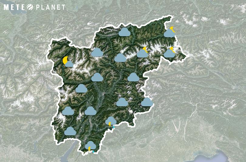 Previsioni Meteo Trentino Alto Adige - Sabato 21 Giugno