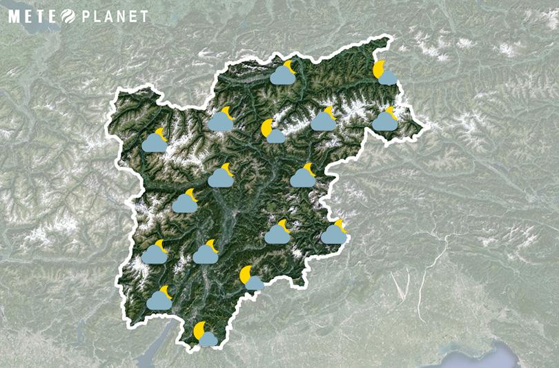 Previsioni Meteo Trentino Alto Adige - Sabato  8 Giugno