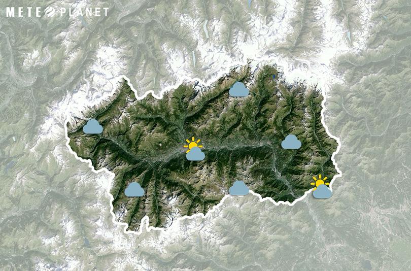 Previsioni Meteo Valle d'Aosta - Venerdì 20 Maggio