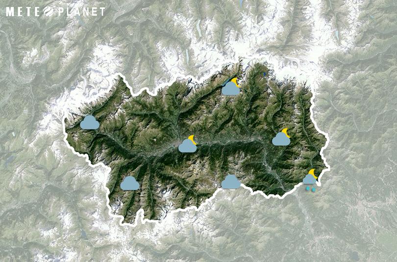 Previsioni Meteo Valle d'Aosta - Lunedì 20 Maggio