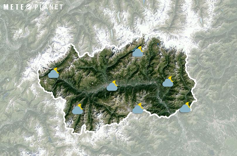Previsioni Meteo Valle d'Aosta - Venerdì 18 Luglio