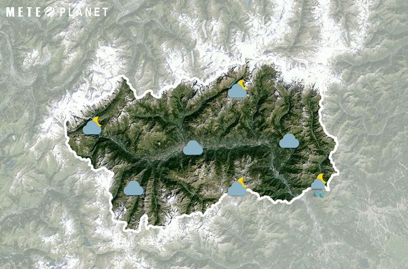 Previsioni Meteo Valle d'Aosta - Lunedì 22 Aprile