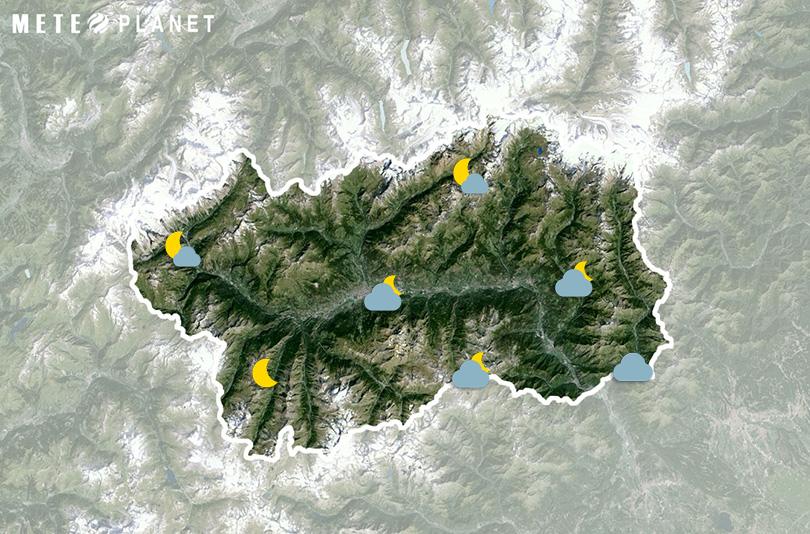 Previsioni Meteo Valle d'Aosta - Domenica  4 Maggio