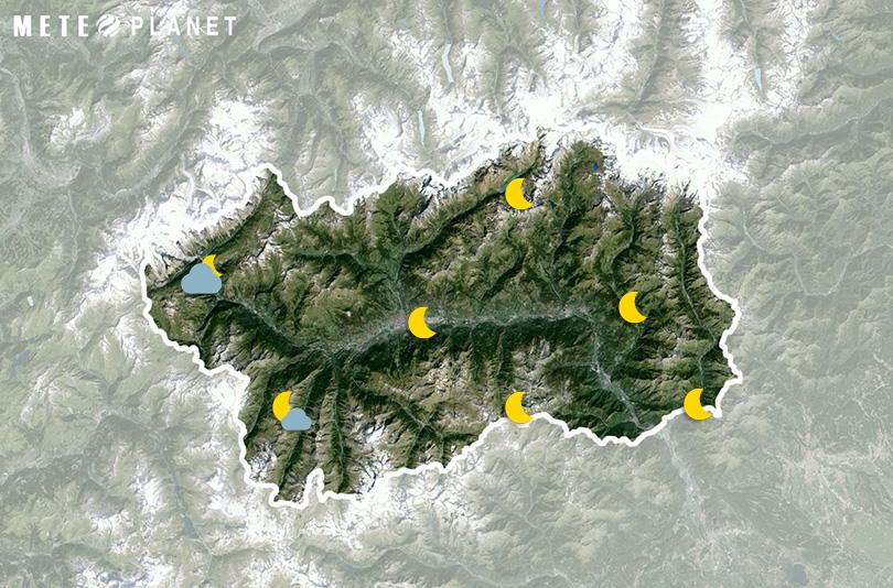 Previsioni Meteo Valle d'Aosta - Martedì 26 Agosto