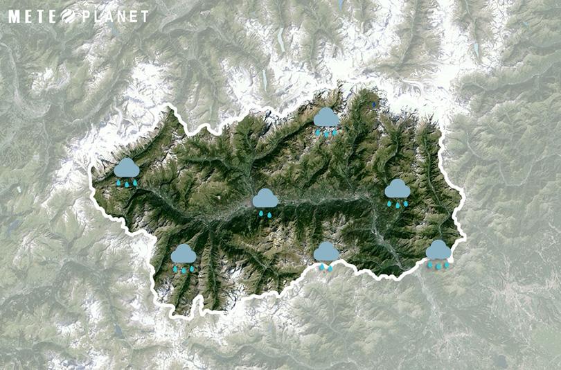 Previsioni Meteo Valle d'Aosta - Lunedì  5 Maggio