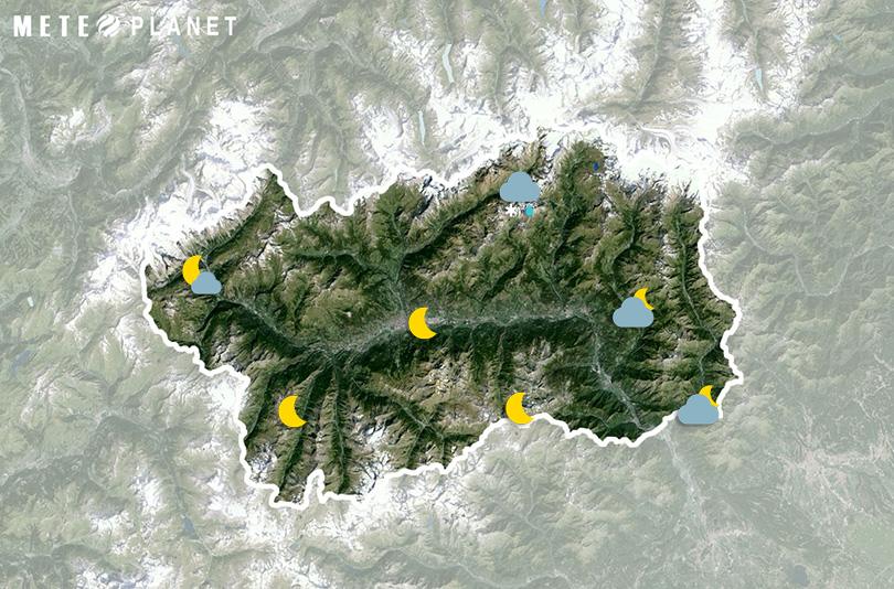 Previsioni Meteo Valle d'Aosta - Mercoledì 24 Aprile