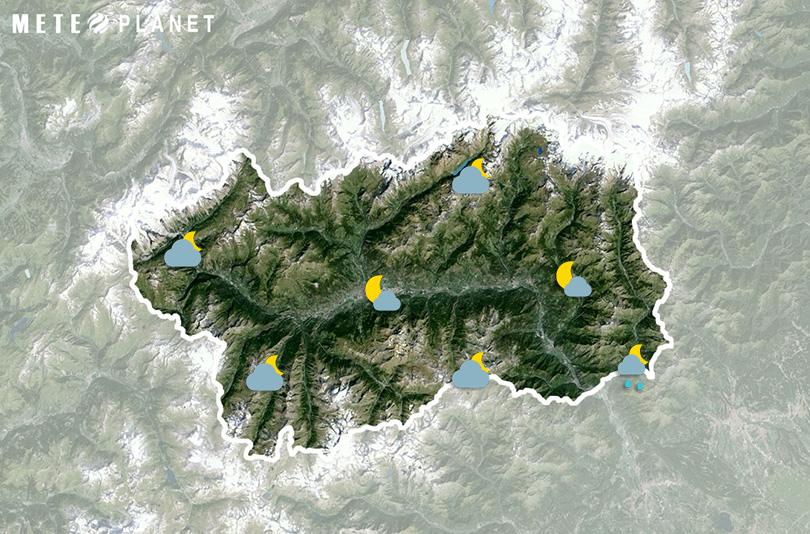 Previsioni Meteo Valle d'Aosta - Martedì  6 Maggio