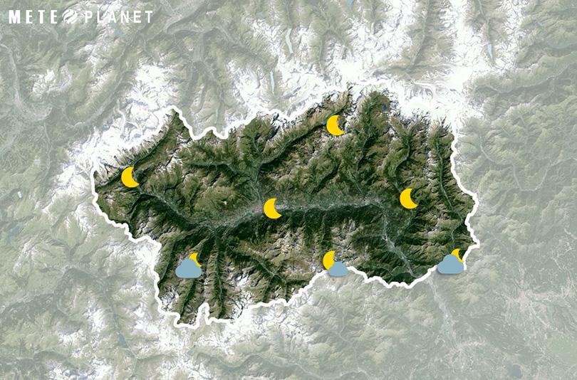 Previsioni Meteo Valle d'Aosta - Mercoledì  7 Maggio