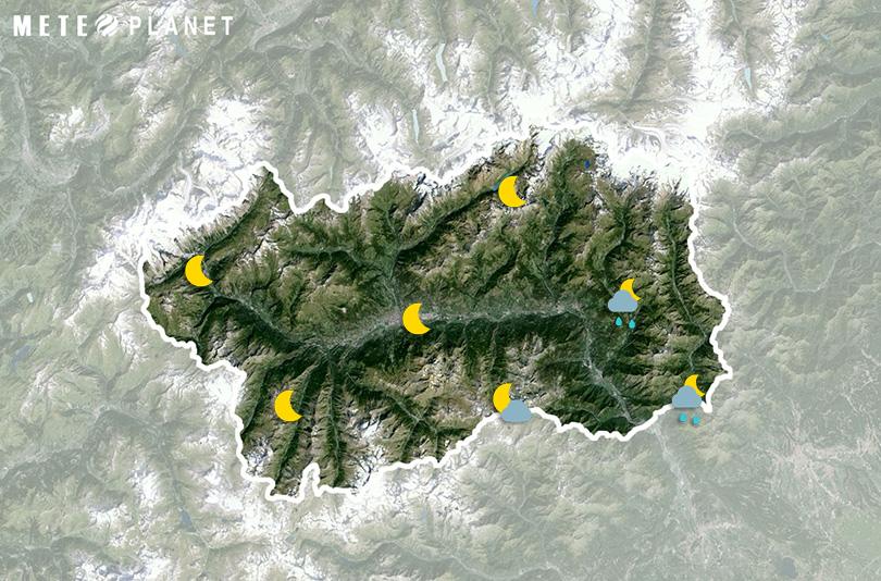 Previsioni Meteo Valle d'Aosta - Sabato 21 Giugno