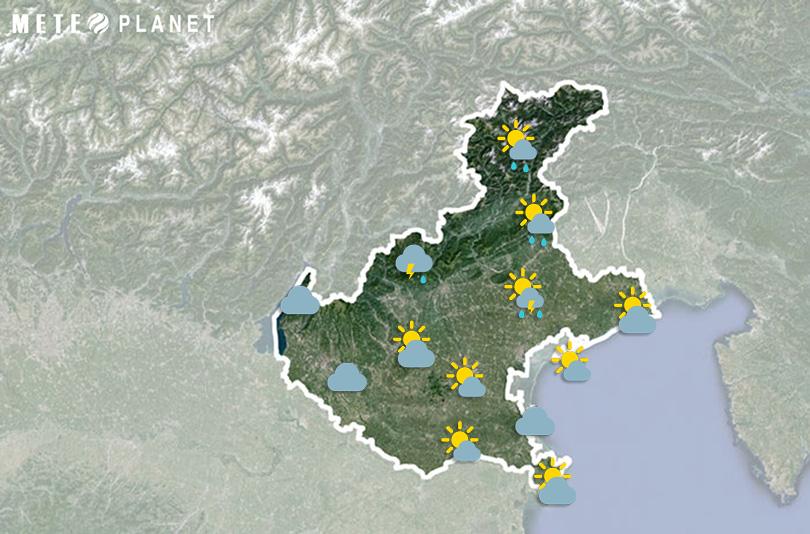 Previsioni Meteo Veneto - Domenica  1 Giugno