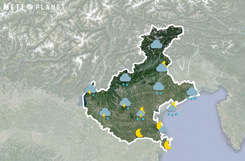Previsioni Meteo Veneto - Lunedì 16 Giugno