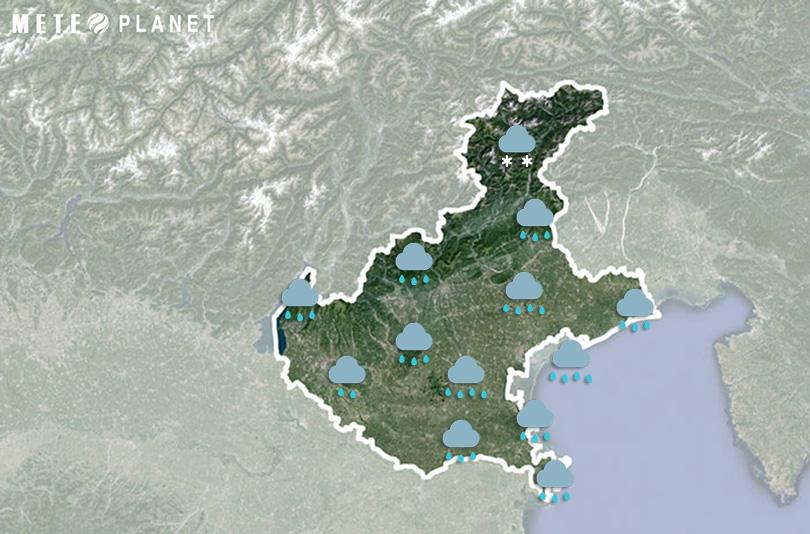Previsioni Meteo Veneto - Lunedì  5 Maggio