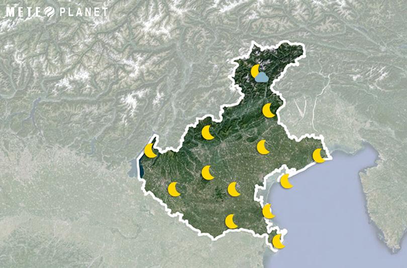 Previsioni Meteo Veneto - Martedì  5 Agosto