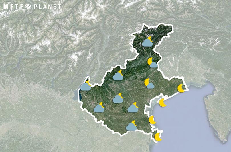 Previsioni Meteo Veneto - Martedì  5 Agosto