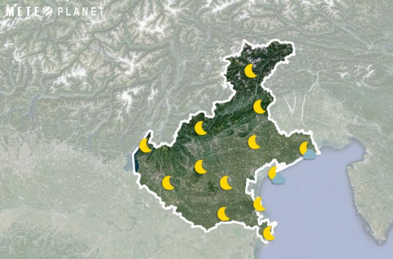 Previsioni Meteo Veneto - Mercoledì  6 Agosto