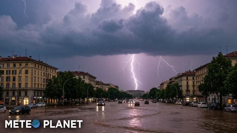 Forte perturbazione con piogge, temporali e locali nubifragi