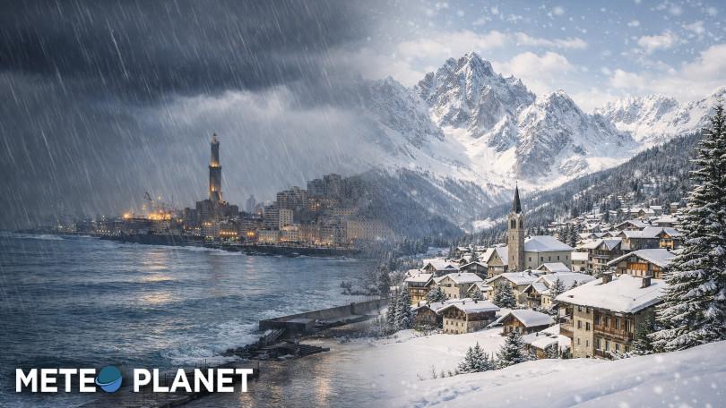 Nuova perturbazione in arrivo con pioggia e neve in montagna