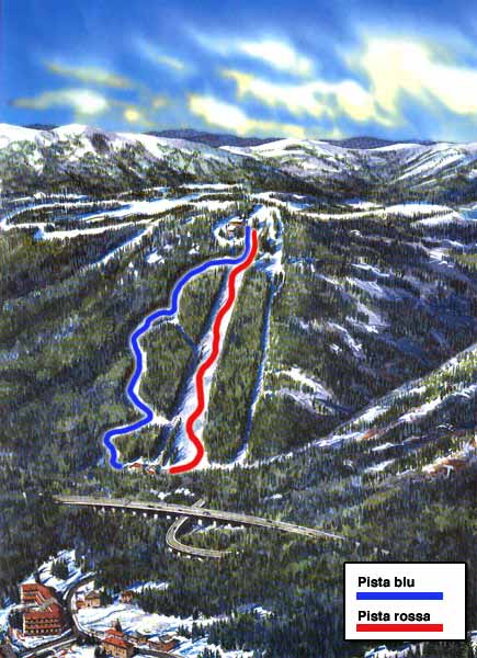 Mappa delle piste di Camigliatello Silano