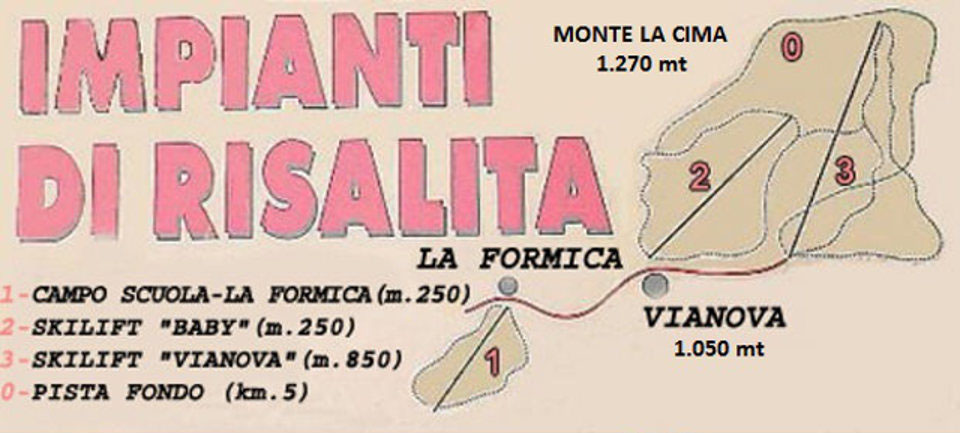 Mappa delle piste di Careggine