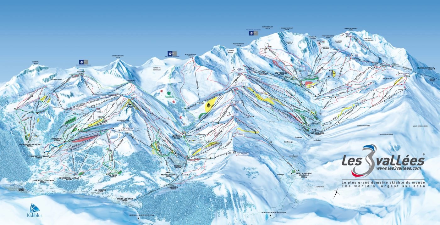Mappa delle piste di Val Thorens