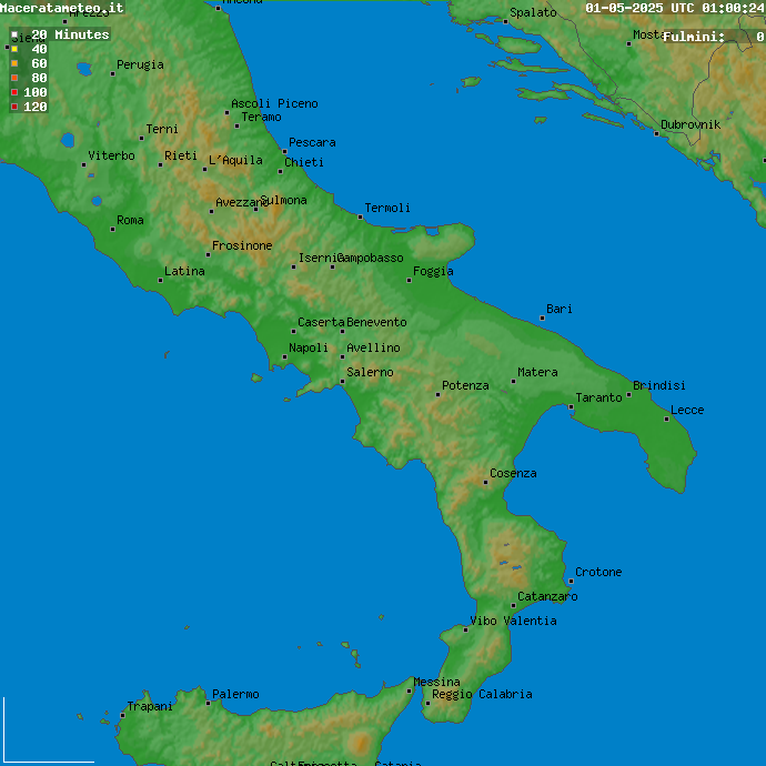 Immagine Fulmini Centro Sud