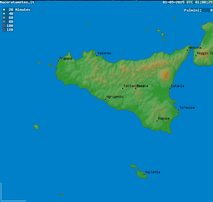 Immagine Fulmini Sicilia